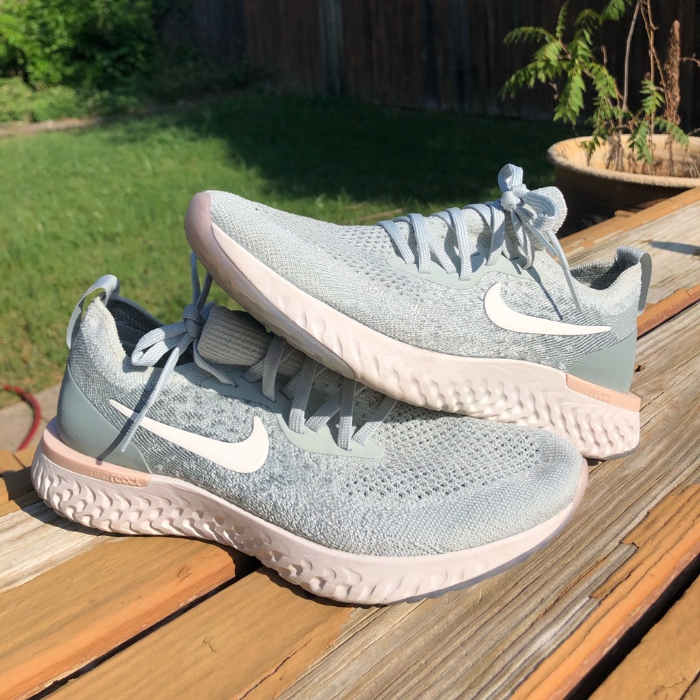Nike Epic React Flyknit shoes.
